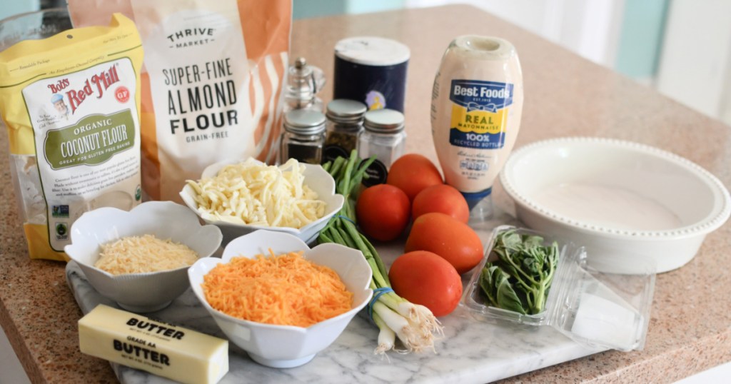 ingredients for keto tomato pie