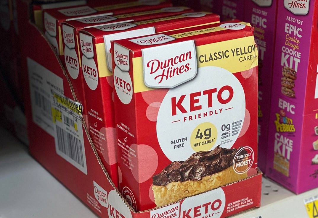 keto cake mix on walmart shelf