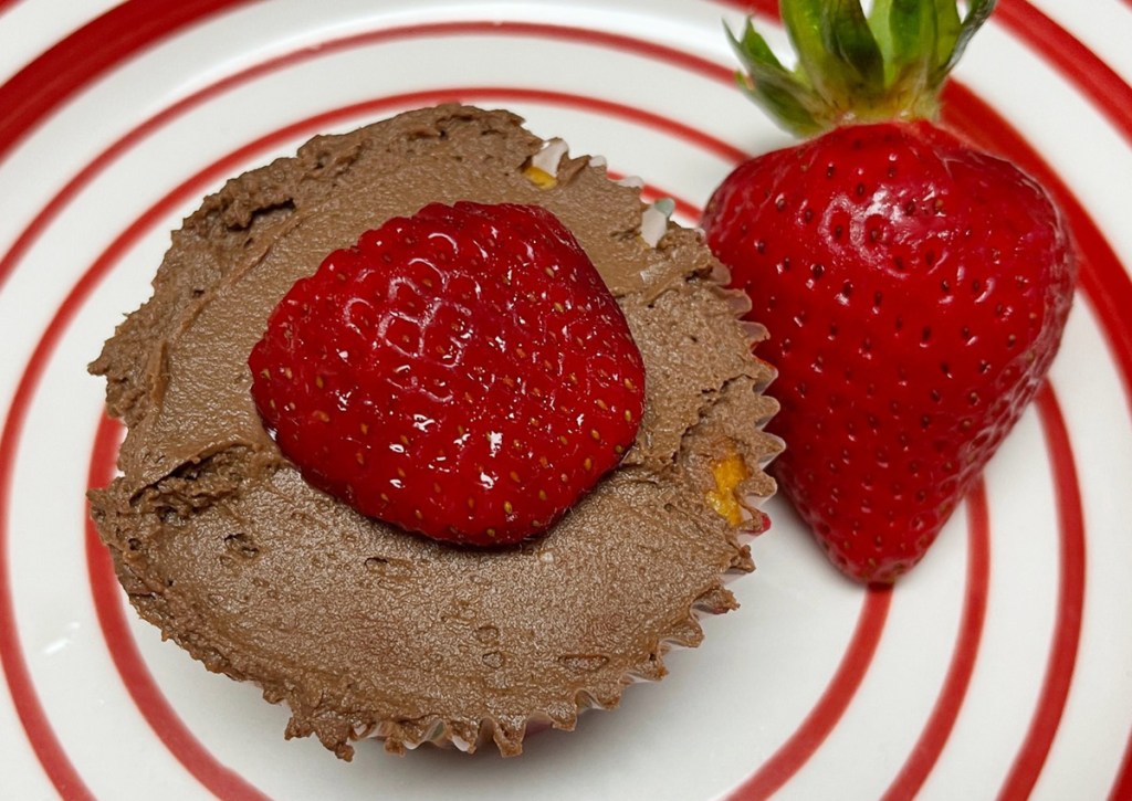 keto cupcake on a plate