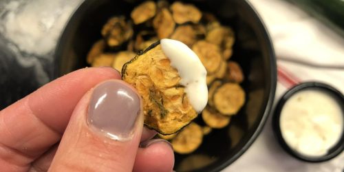 Easy Keto Zucchini Chips With Ranch (Low-Carb Potato Chip Alternative)