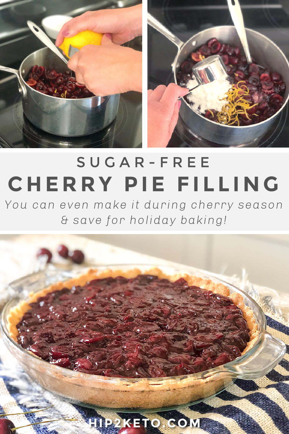 This Sugar-Free Cherry Pie Filling is Easy to Make & So Good
