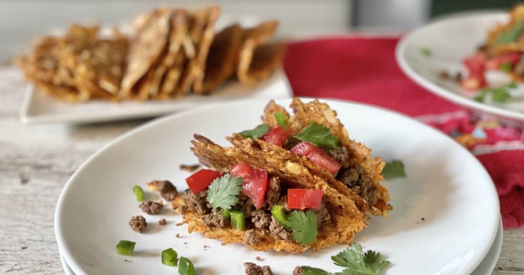 keto hard taco shells with filling