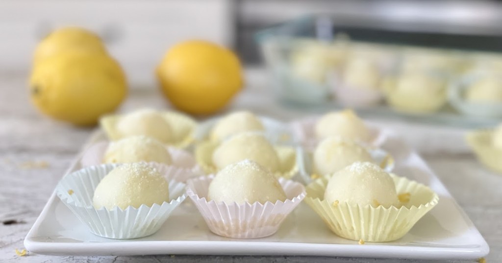 plated keto lemon fat bombs 