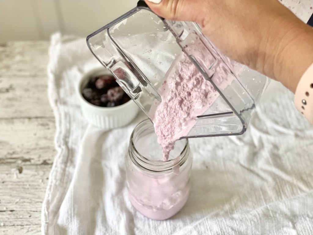 pouring Keto Milkshake