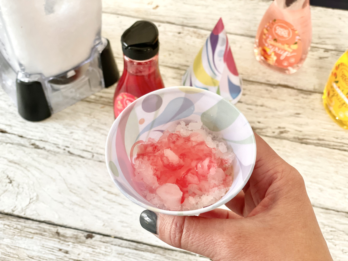 keto snow cones with syrup