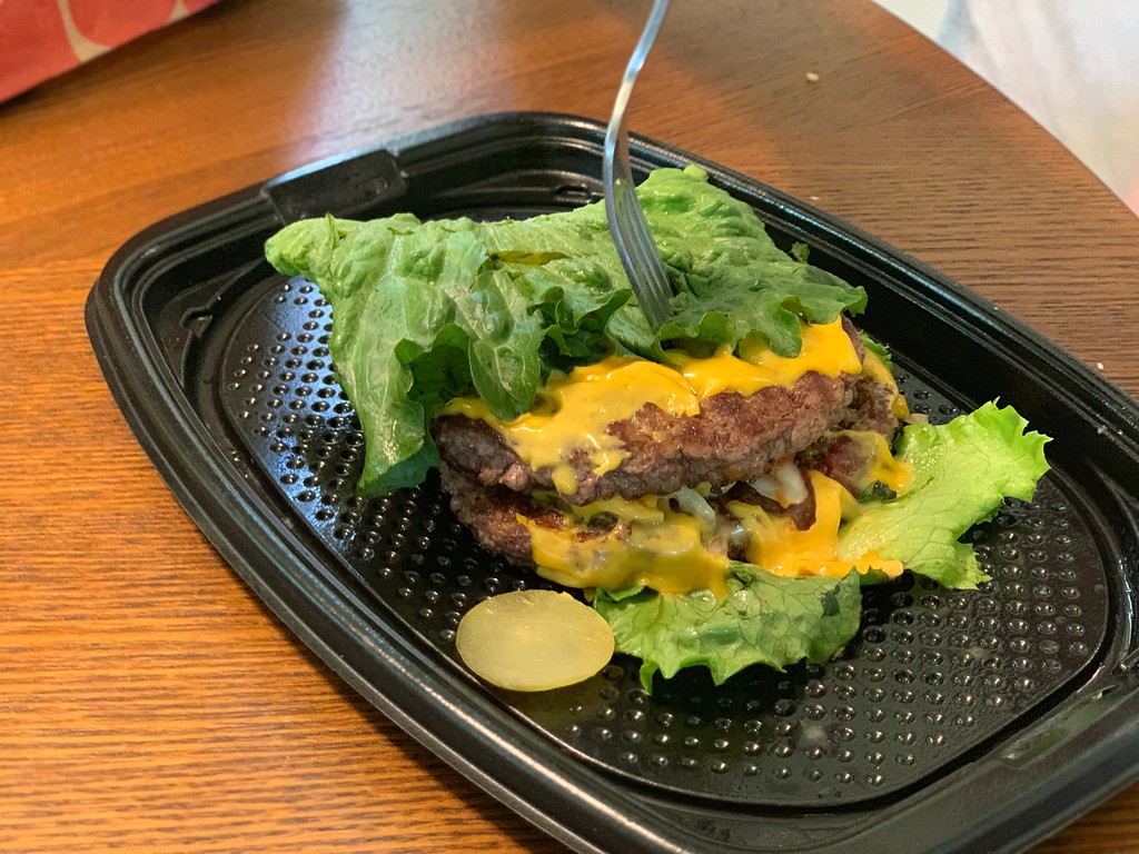 Mcdonald's double quarter pounder with cheese and lettuce 
