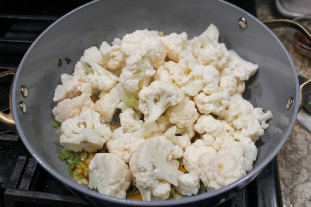 Adding cauliflower to a soup recipe