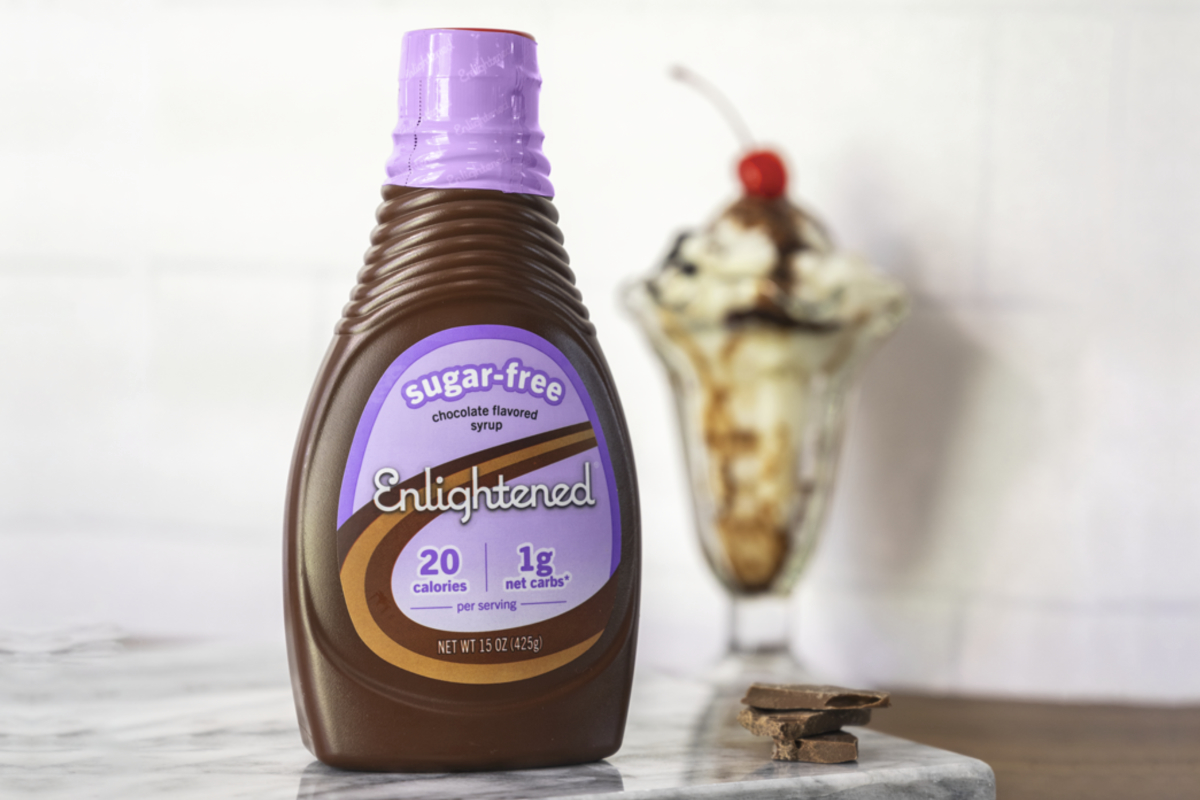 Enlightened chocolate topping