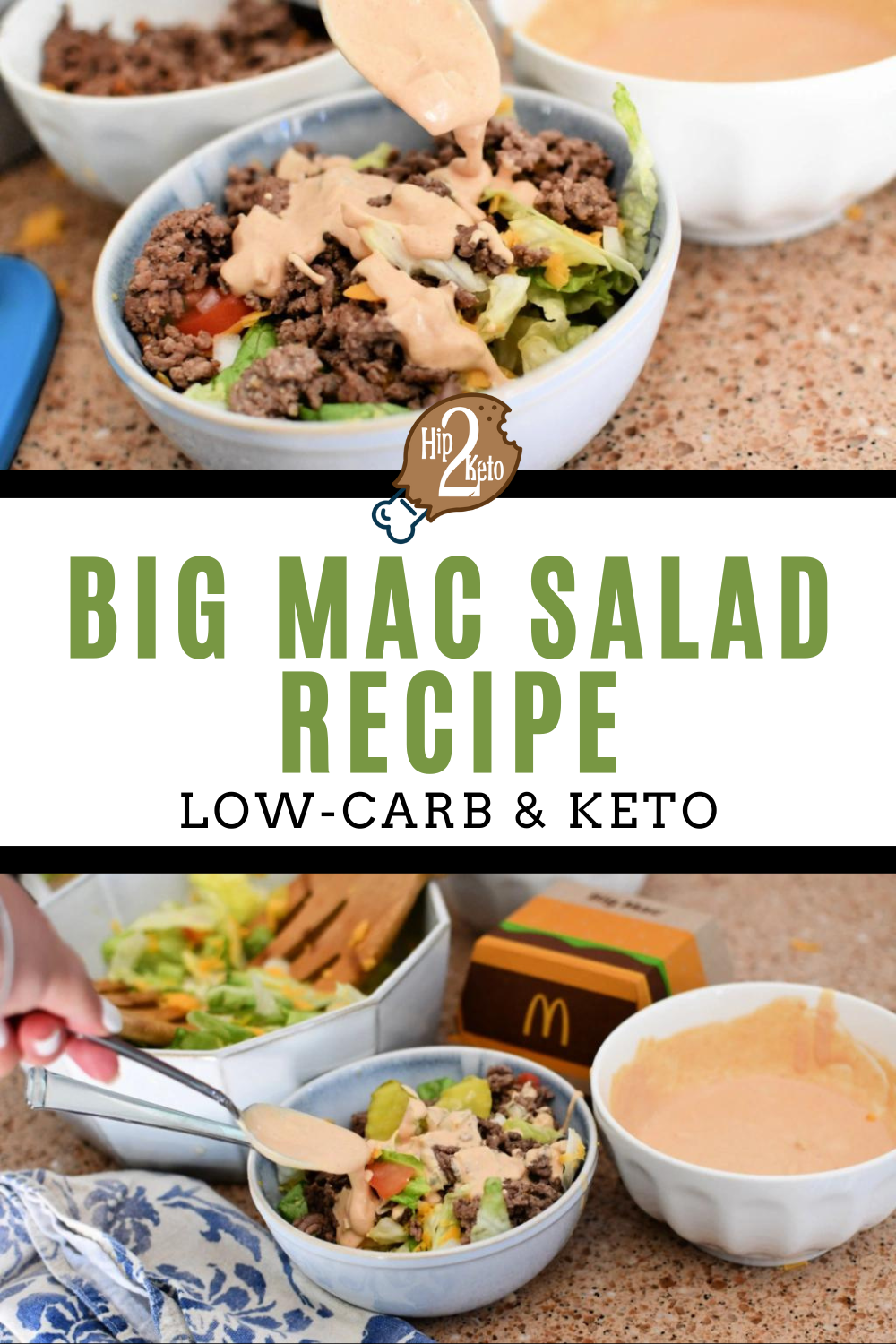 Big Mac Salad in a Jar (Keto Meal Prep) - Bobbi's Kozy Kitchen