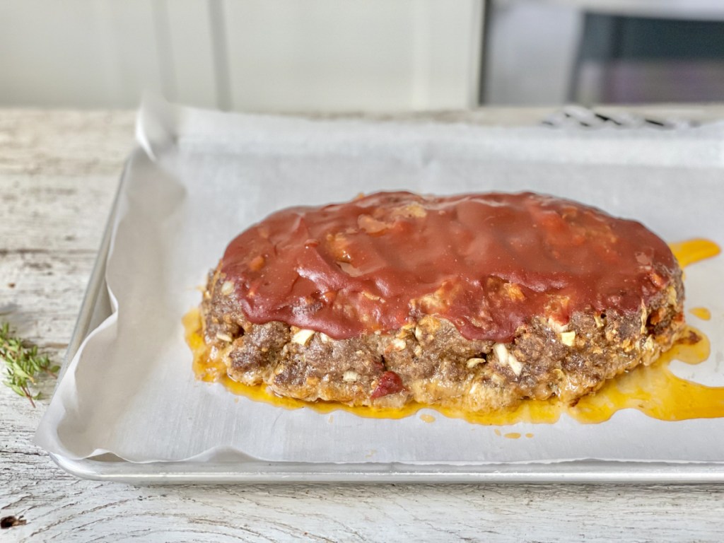 baked classic keto meatloaf 