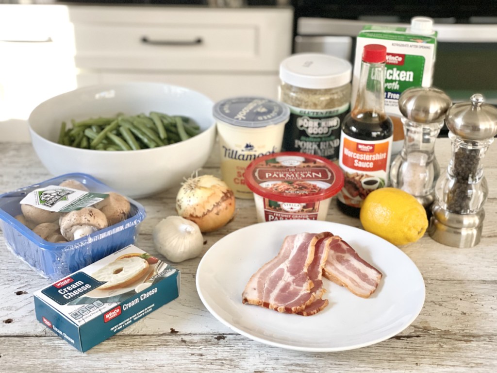 Keto Green Bean Casserole Ingredients 