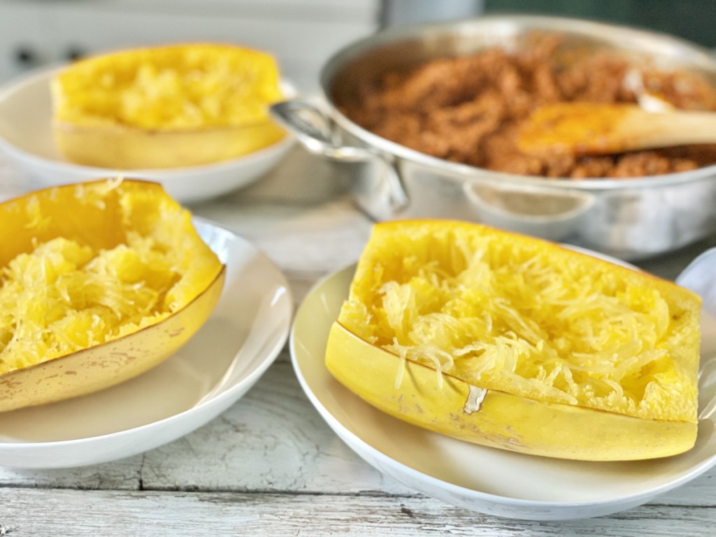 cooked spaghetti squash