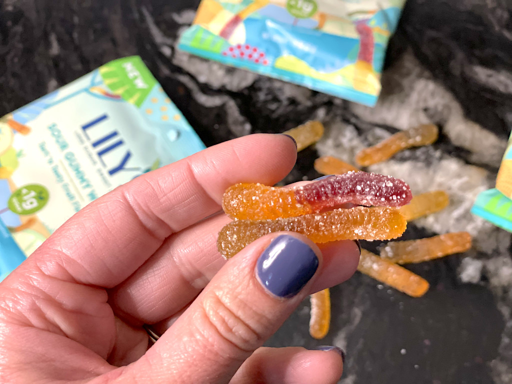 Lily's sugar free gummy worms 