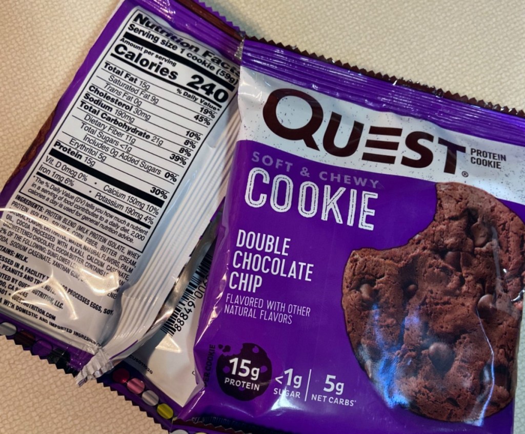two packaged Quest cookies