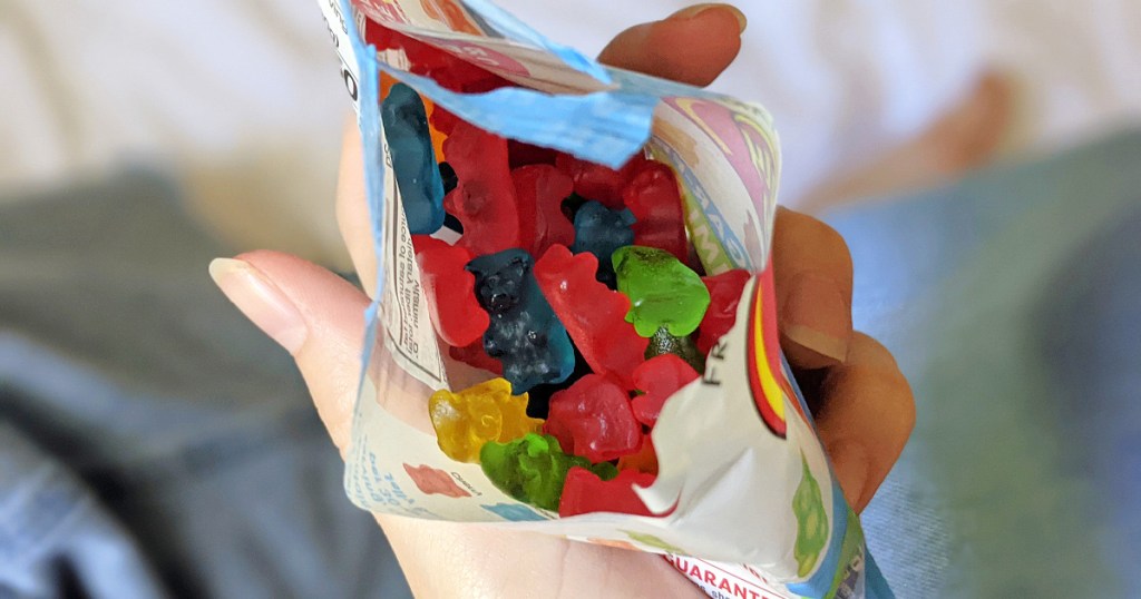 sugar free gummie bears in bag