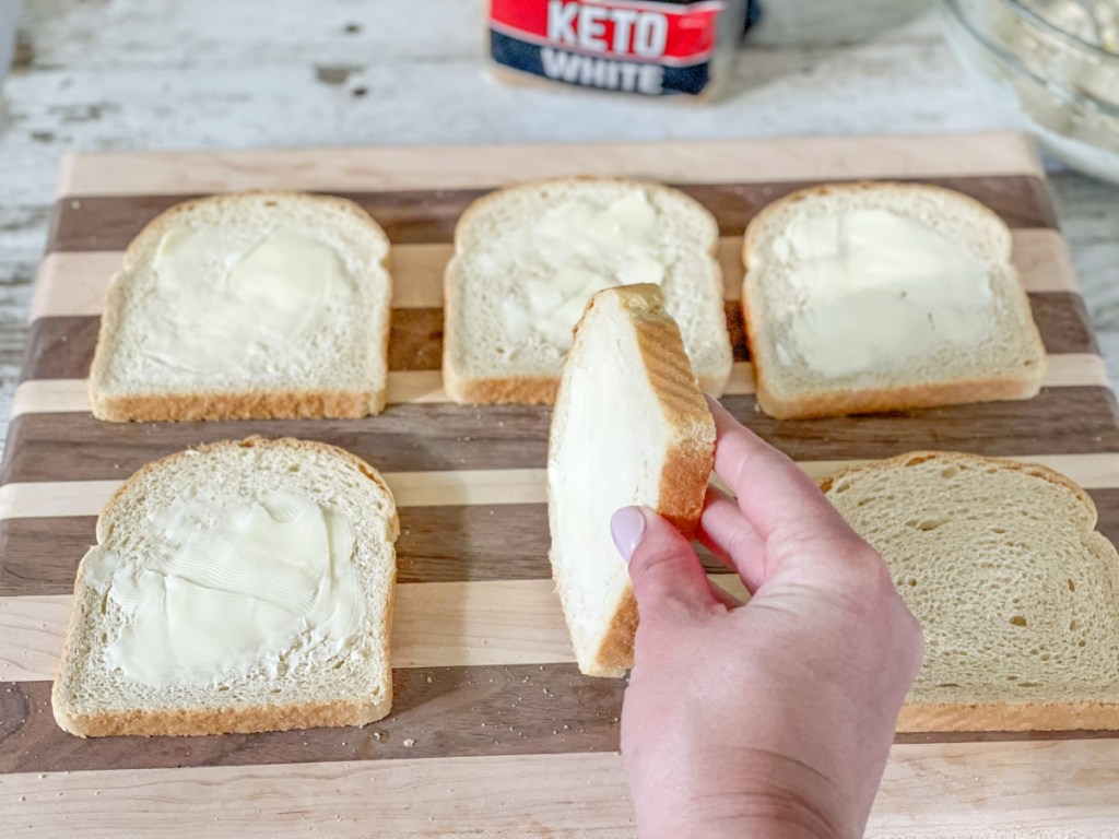 butter bed for Keto Tuna Melt