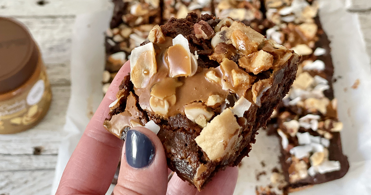 Keto "Kitchen Sink" Brownies Every Bite is Perfection Hip2Keto