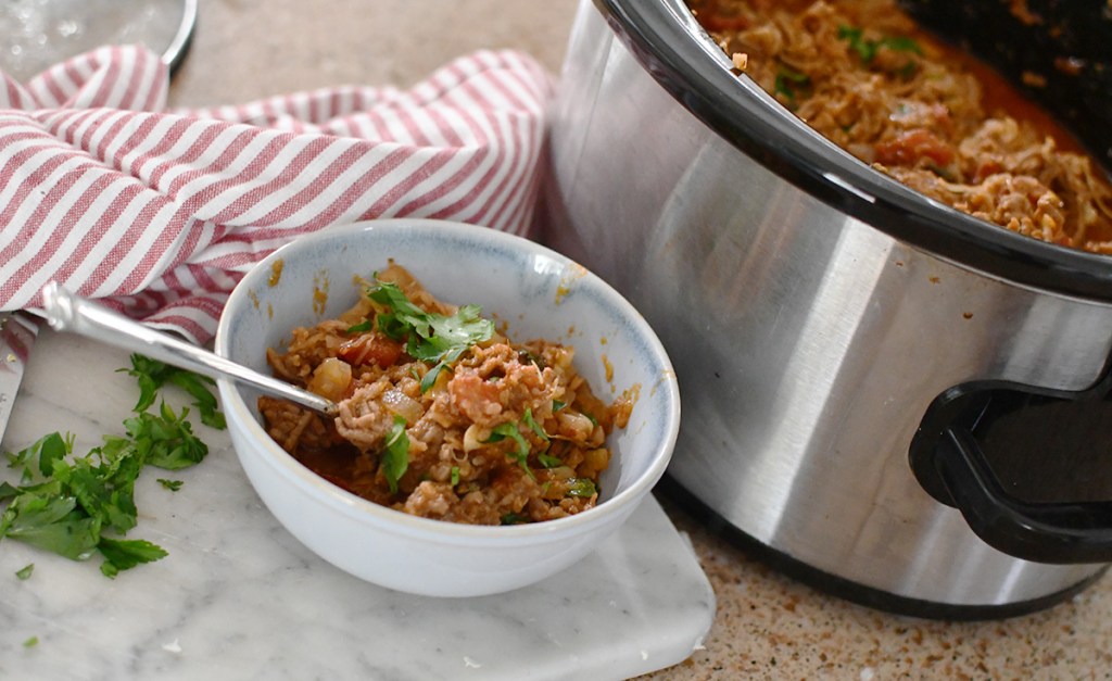 slow cooker cabbage casserole