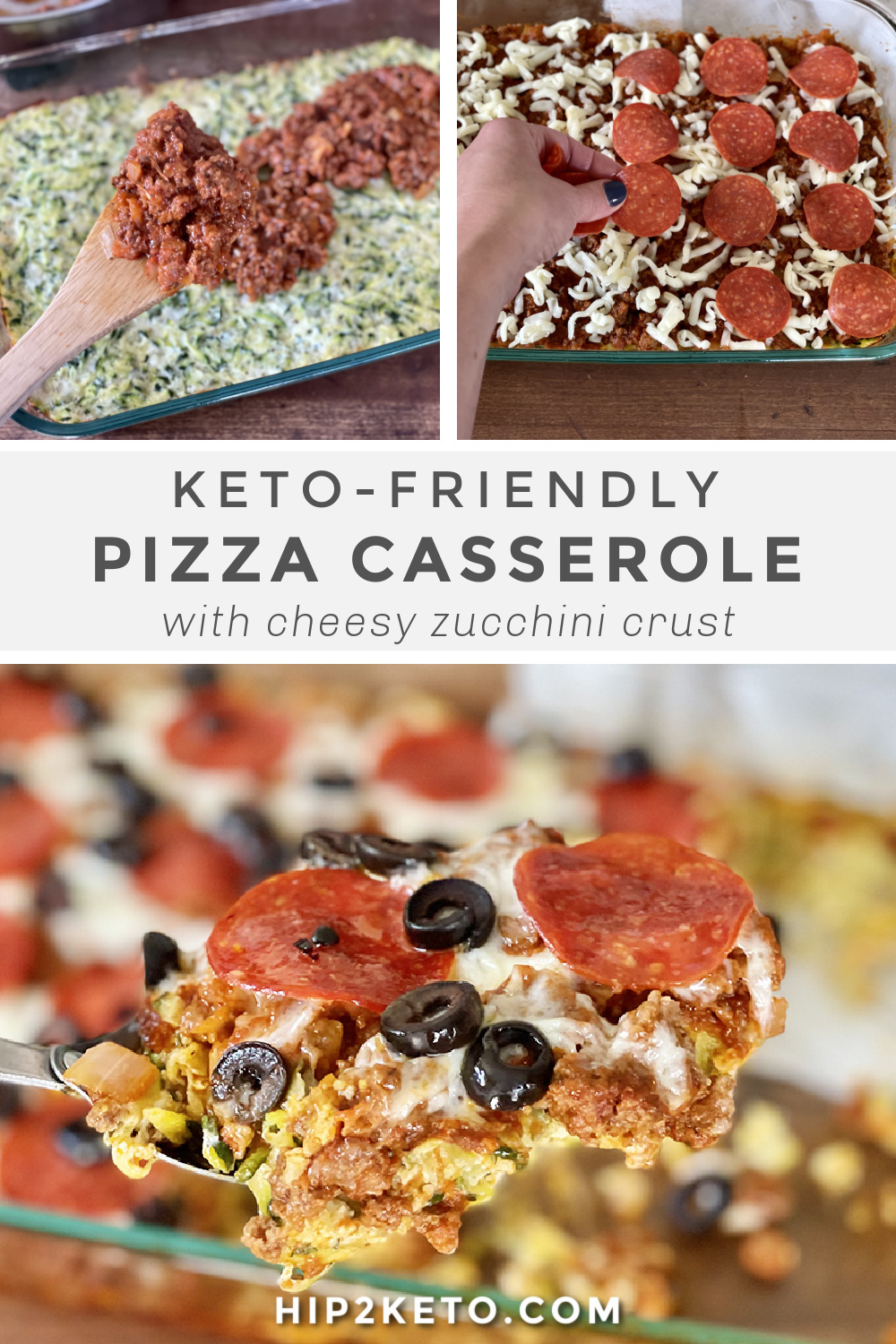 Keto Zucchini Pizza Casserole - Finally a Non-Cauliflower Crust Recipe!
