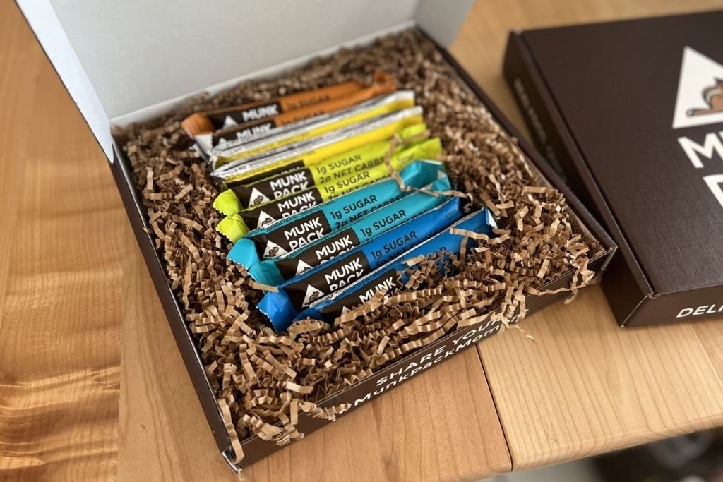 box of Munk Pack granola bars