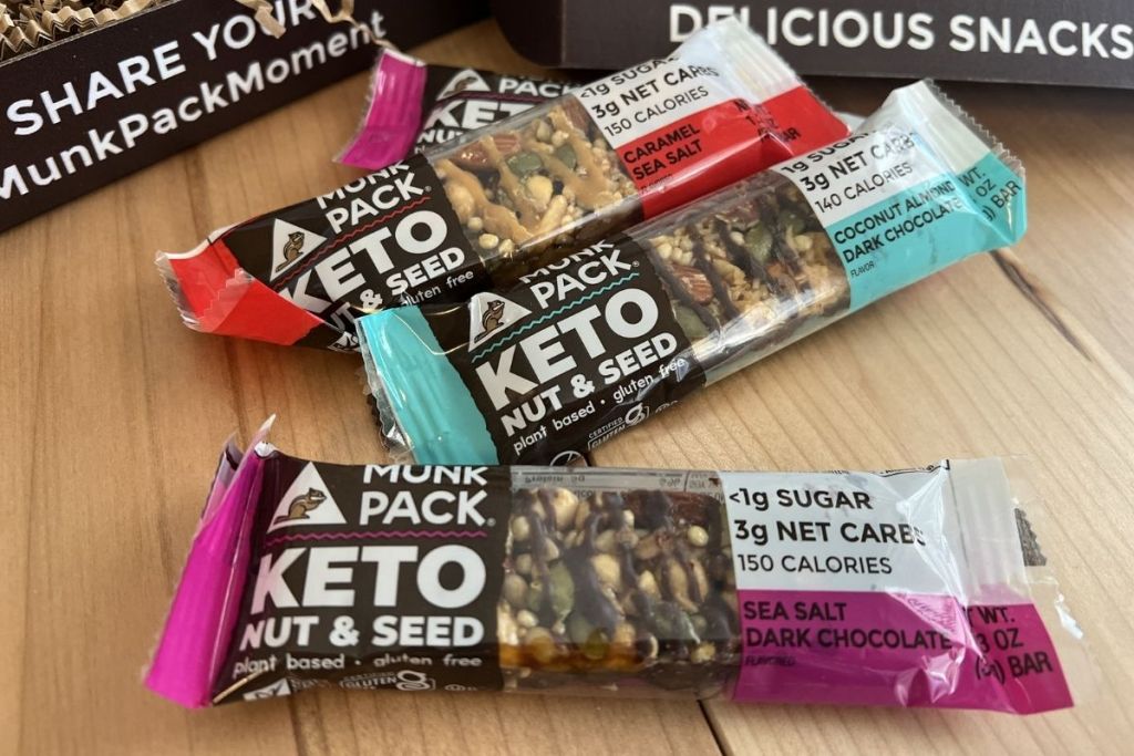 Munk Pack keto nut and seed bars