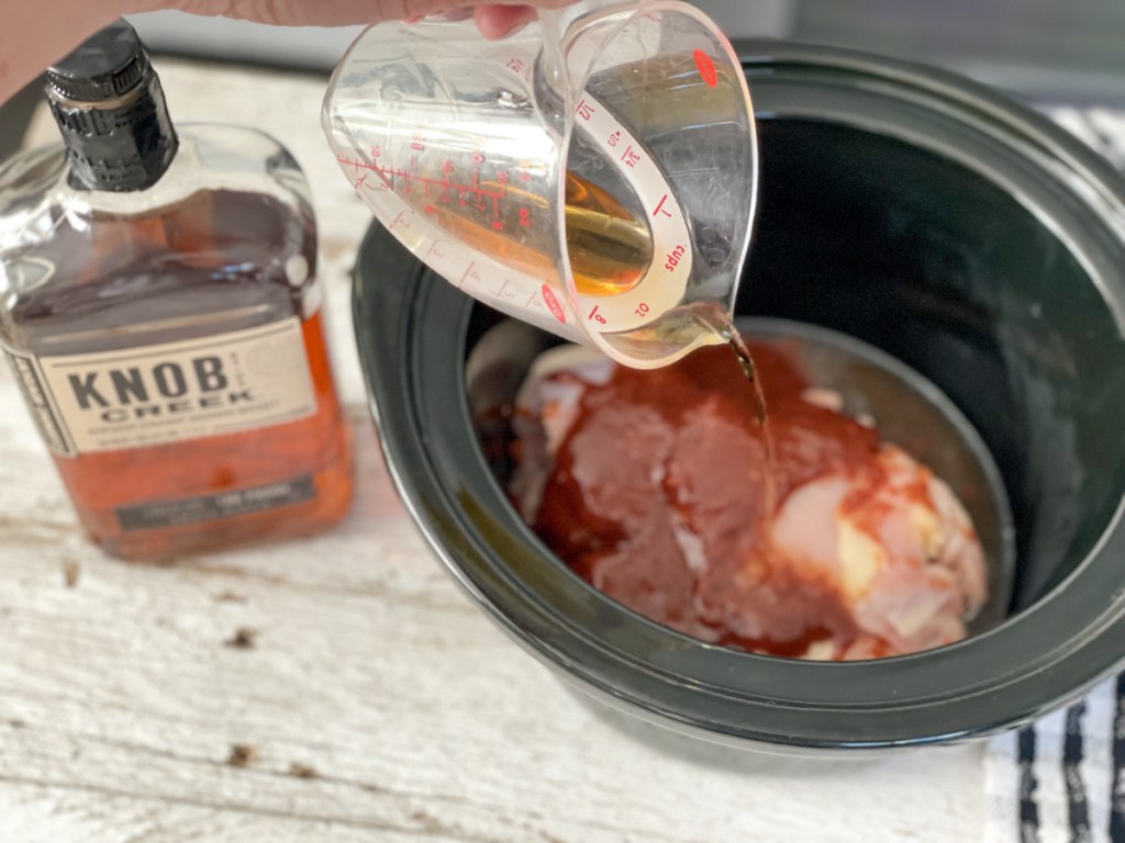 adding bourbon to keto crockpot bourbon chicken