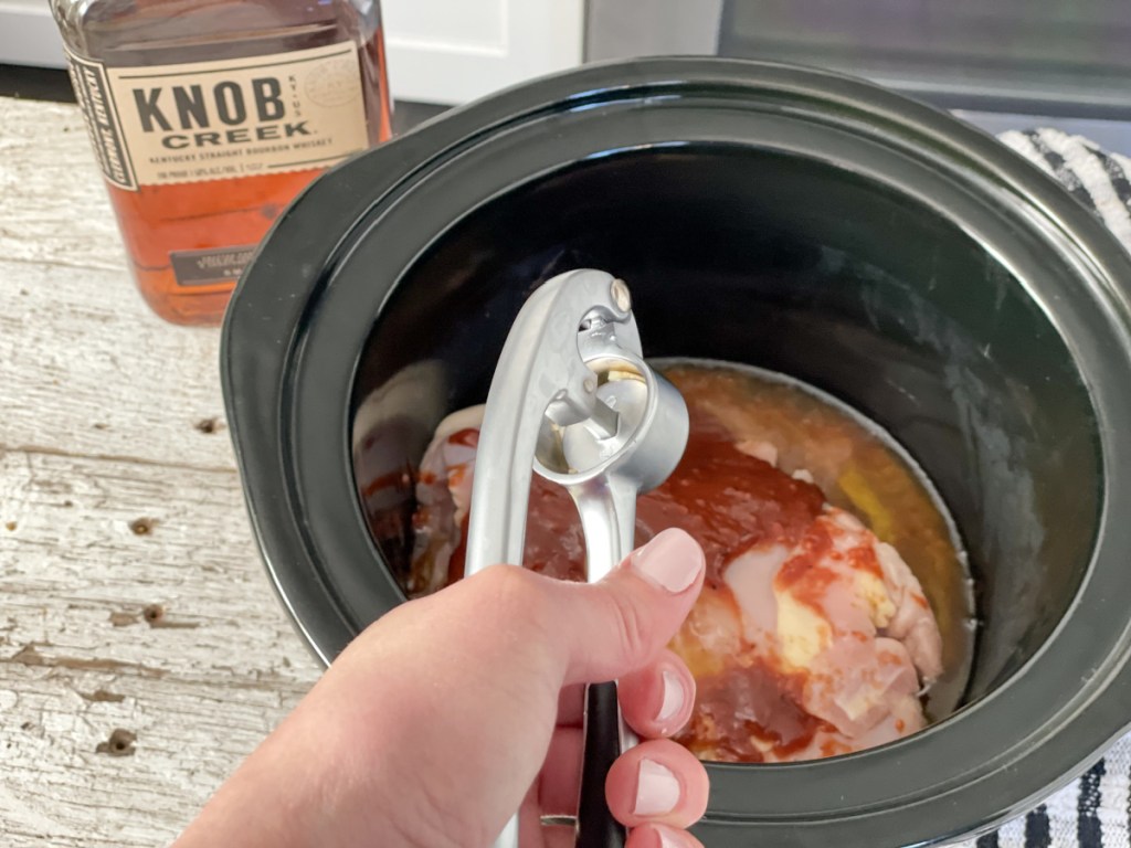 adding garlic to keto crockpot bourbon chicken