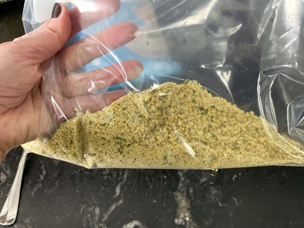 keto shake n bake mix in a bag