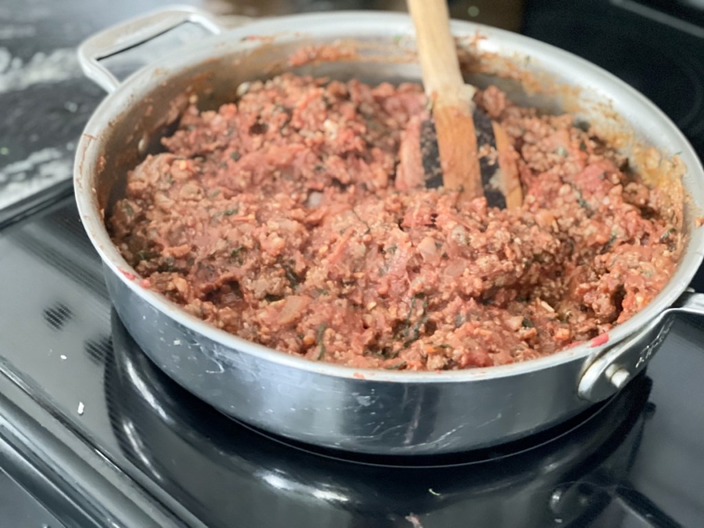 meat sauce for slow cooker low-carb lasagna