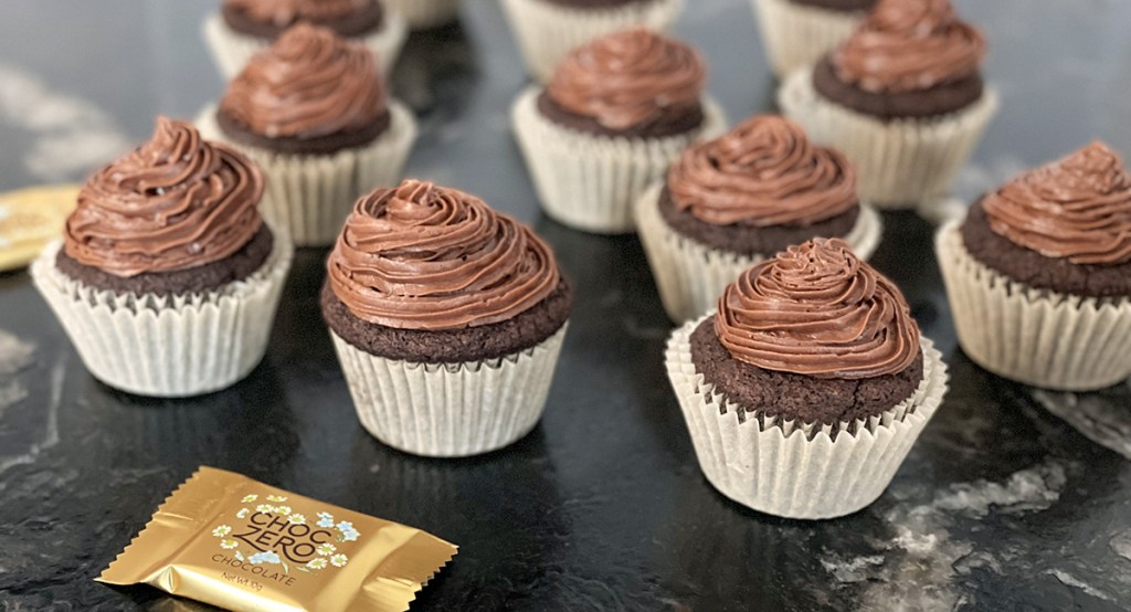 frosting on chocolate cupcakes