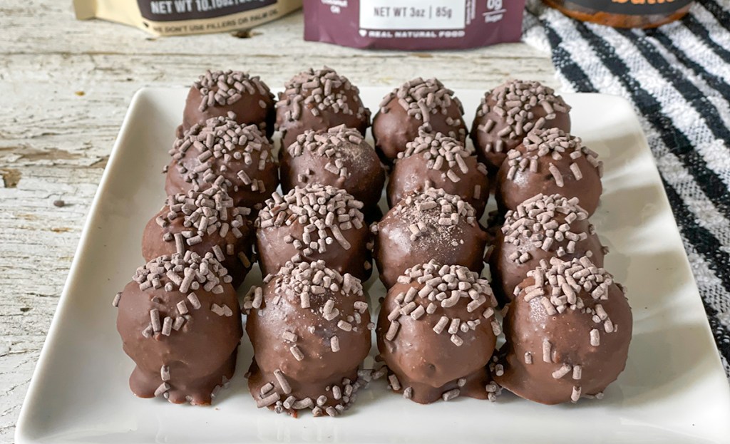 keto chocolate brownie balls