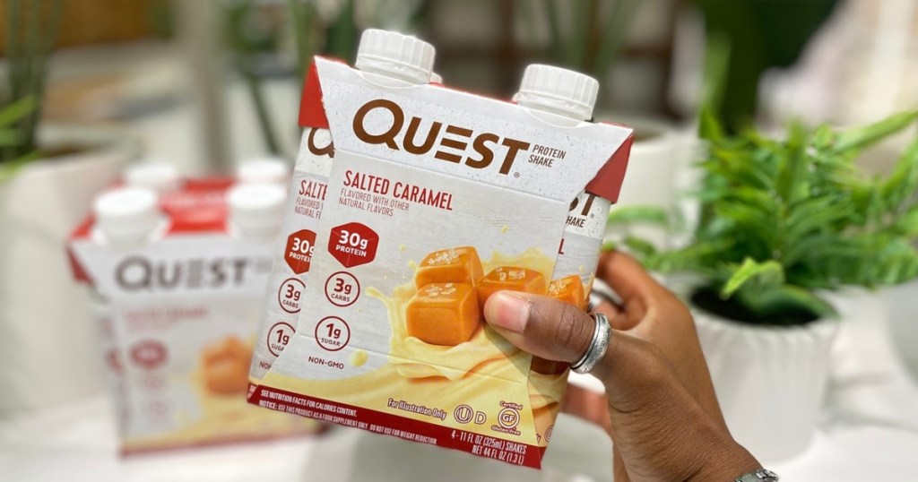 holding quest caramel shakes