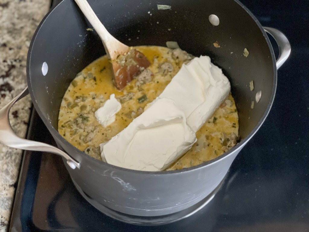 cream cheese in Cream Cheese Chicken Chili