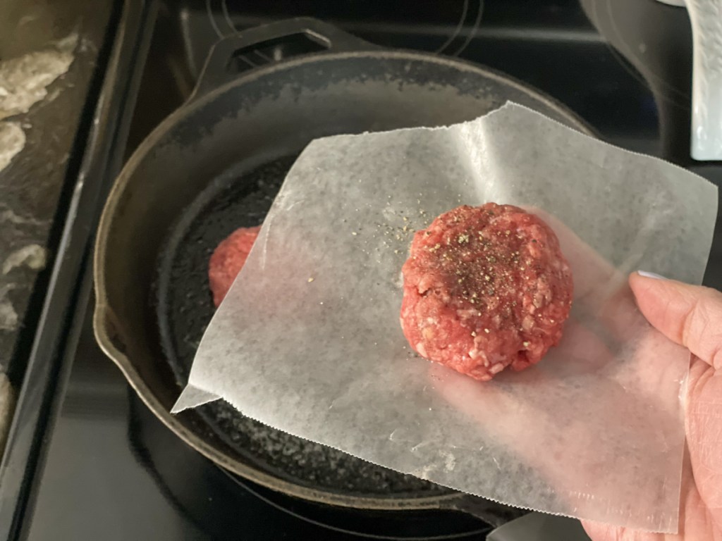 pan frying hamburger patties 