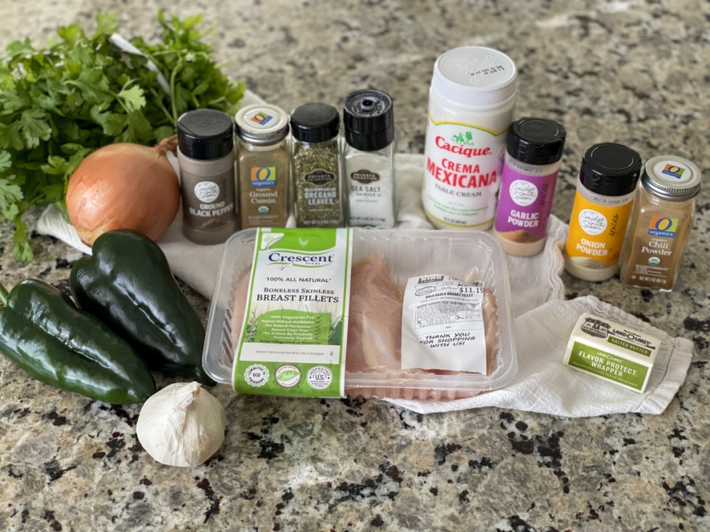 keto pollo a la crema ingredients 