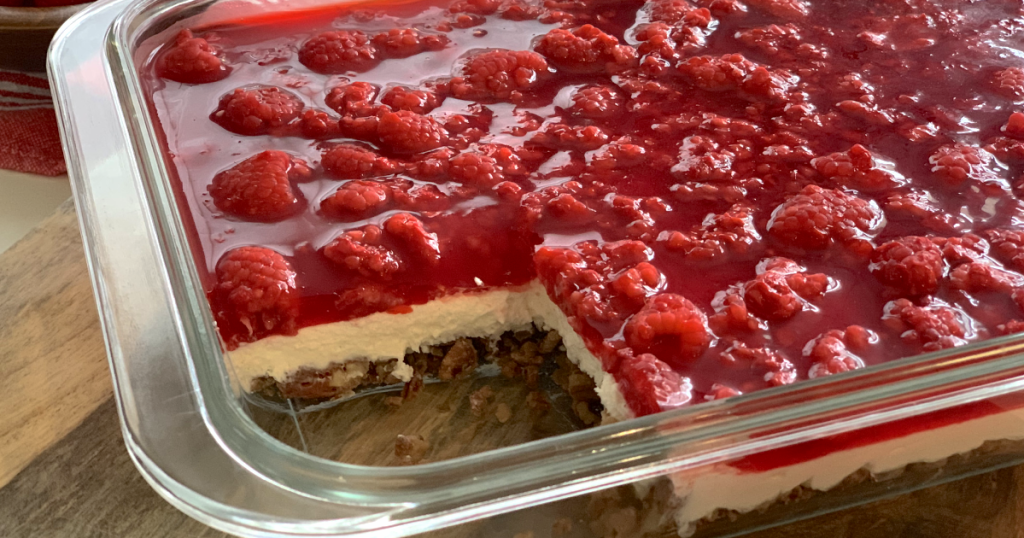 keto raspberry jello delight dessert 