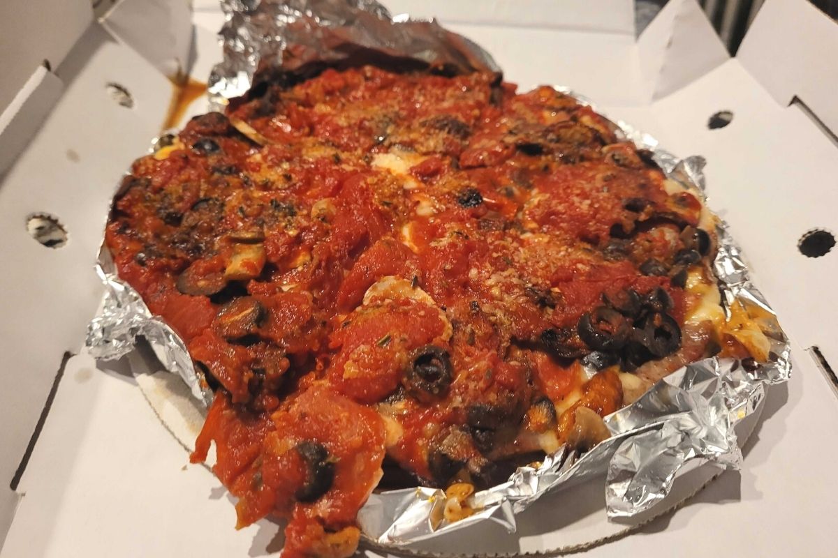 Lou Malnati's crustless pizza