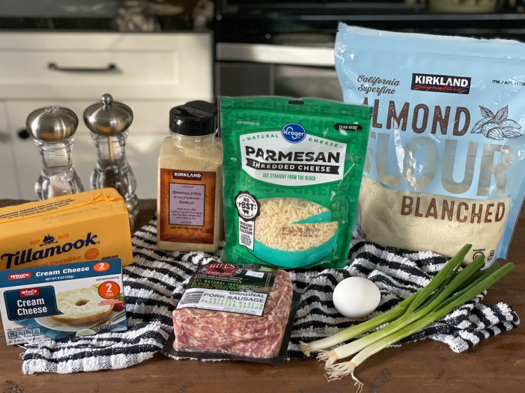 Keto Cream Cheese Sausage Balls ingredients