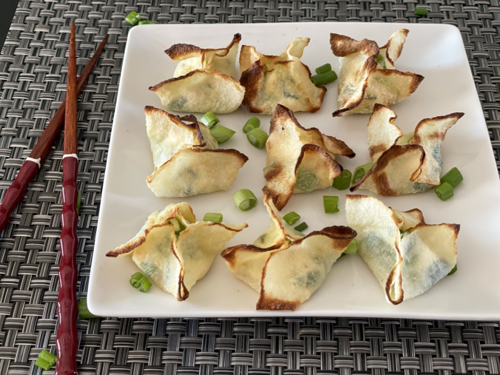 finished keto jicama wrap wontons