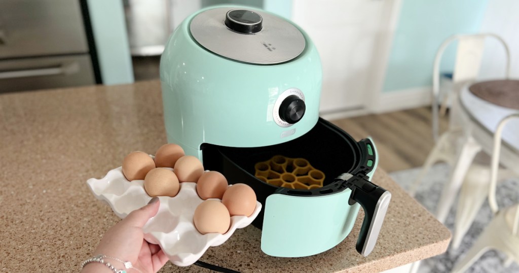 eggs near an air fryer