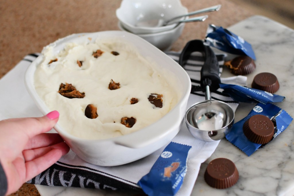 frozen copycat keto mcflurry on the counter