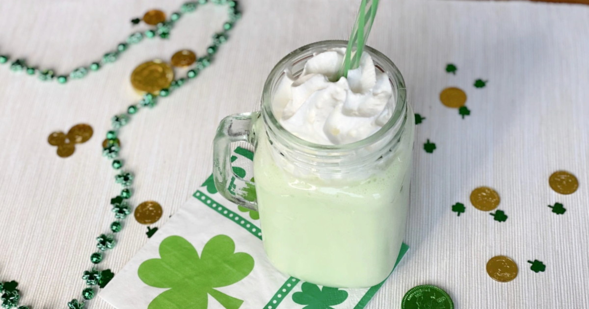 keto shamrock shake near St. Patricks Day Decor