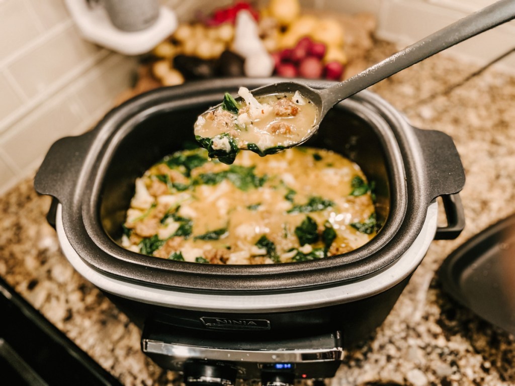 keto zuppa toscana made using coconut milk