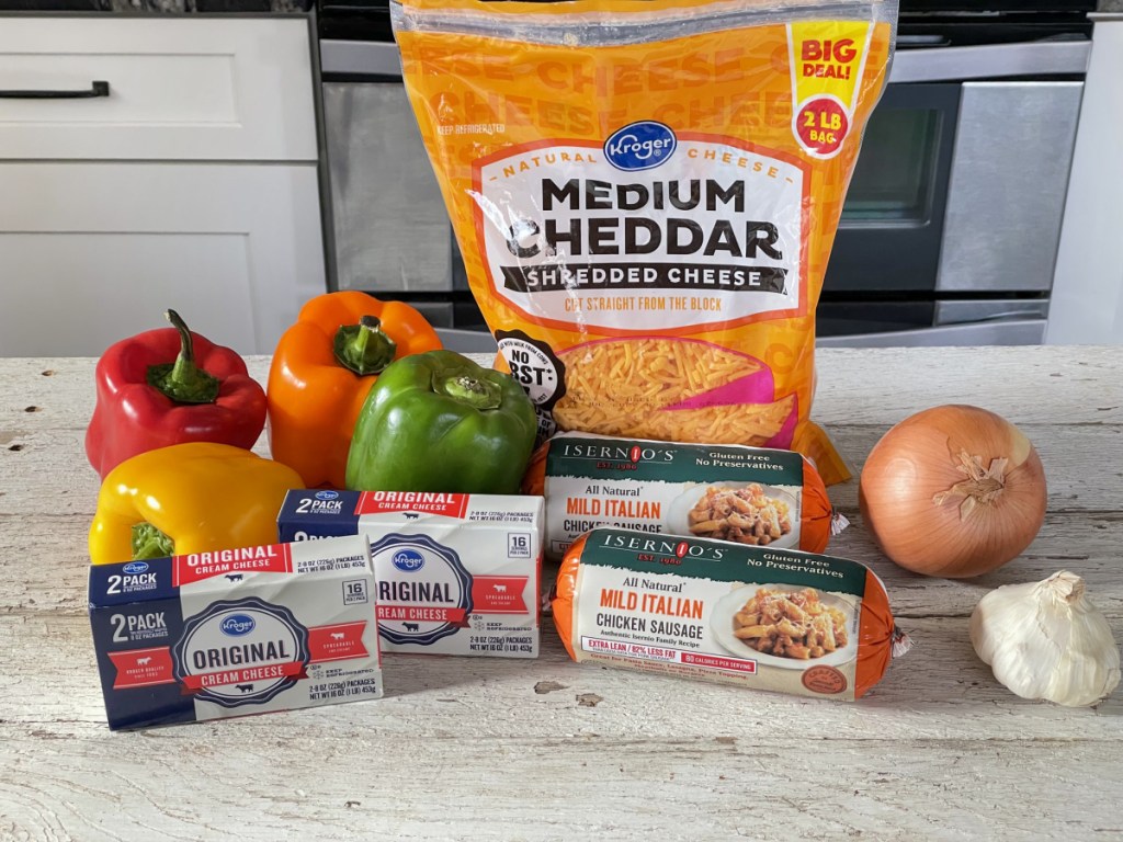 cream cheese and chicken stuffed bell pepper ingredients