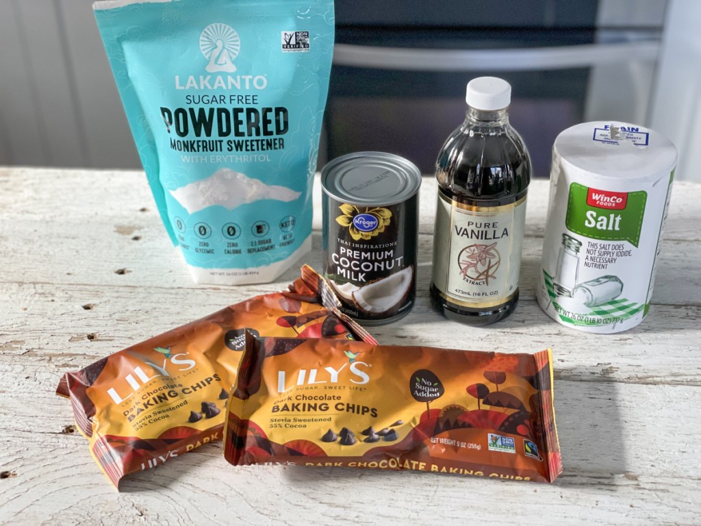 keto coconut milk fudge ingredients