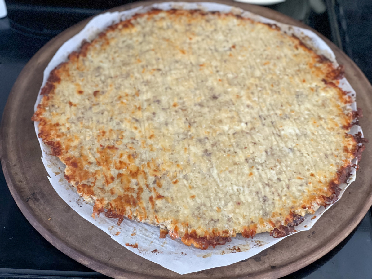 partially baked pizza crust