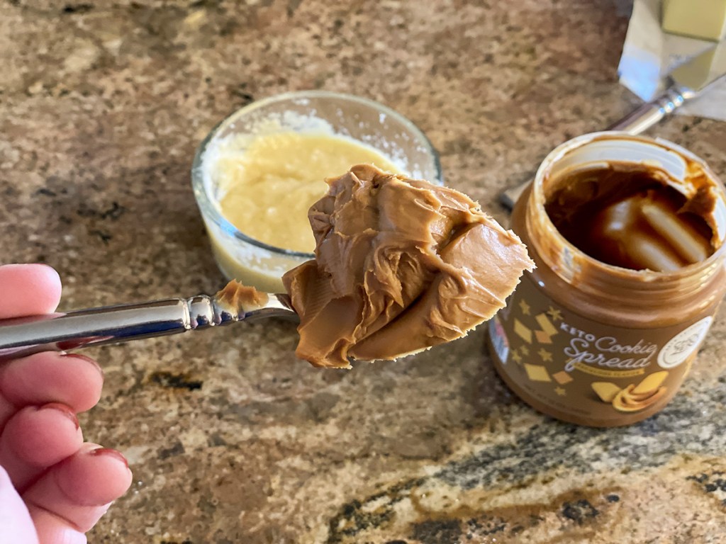 spoonful of choczero keto cookie spread