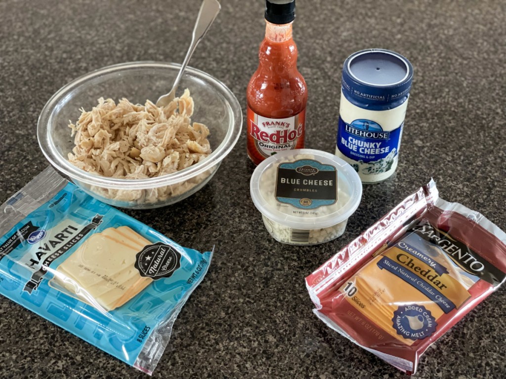 buffalo chicken cheese roll-ups ingredients 