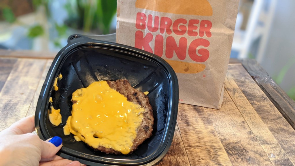 The best fast food burgers include this bunless keto burger from Burger King