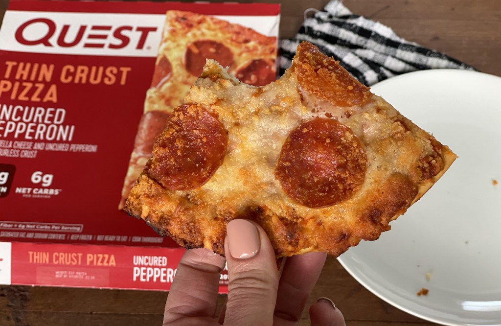 quest keto frozen pizza baked